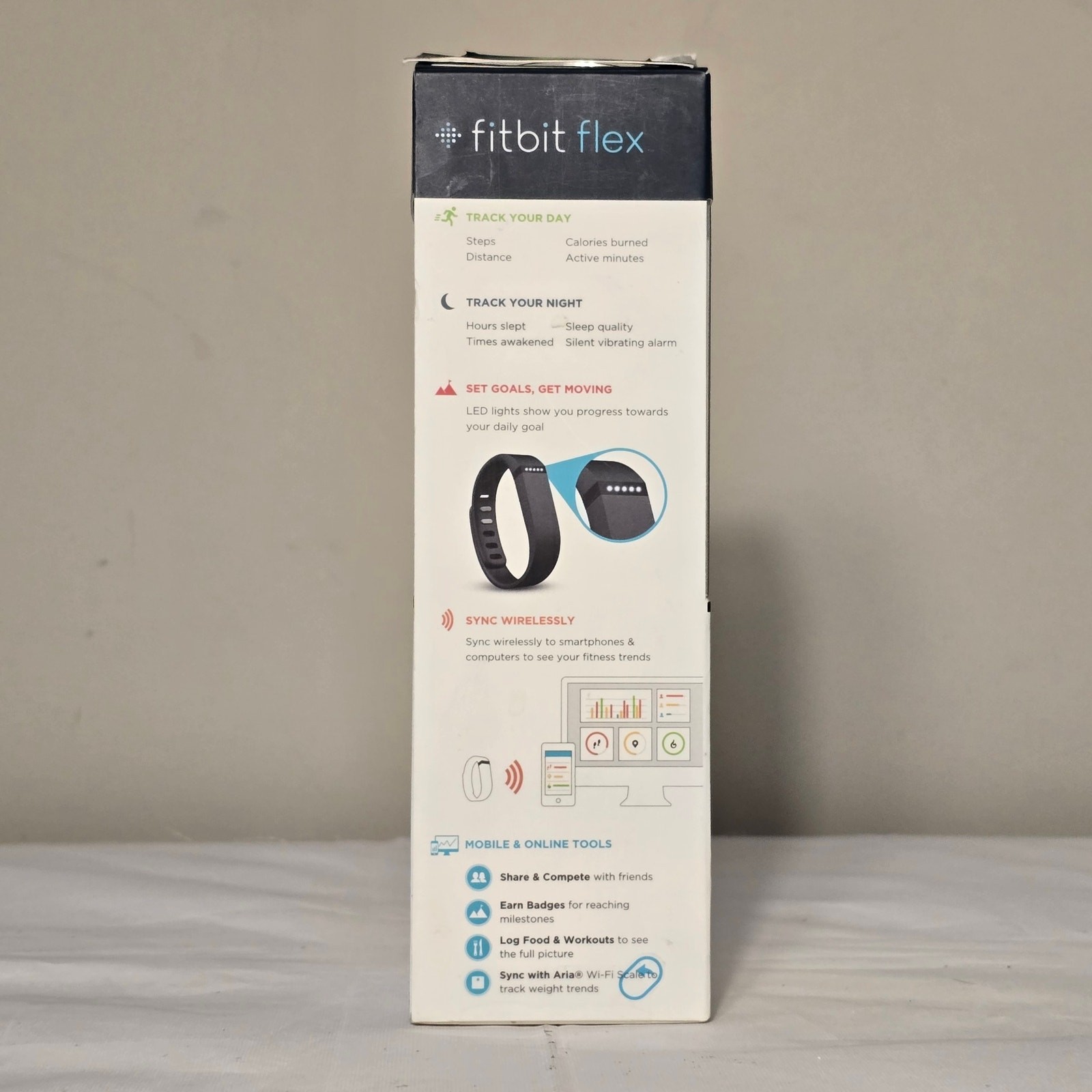 Fitbit Flex wireless teal wristband, new in box