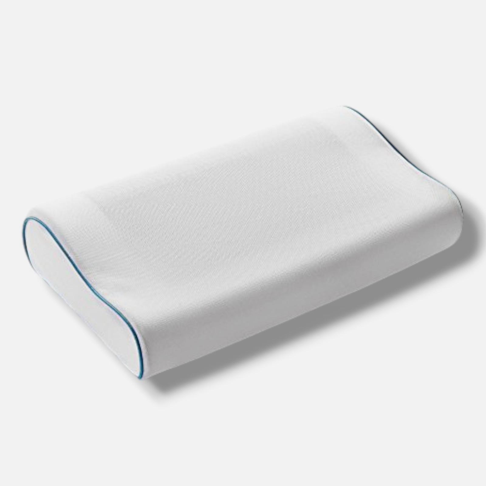 Cheer Collection White Contour Memory Foam Pillow with Gel