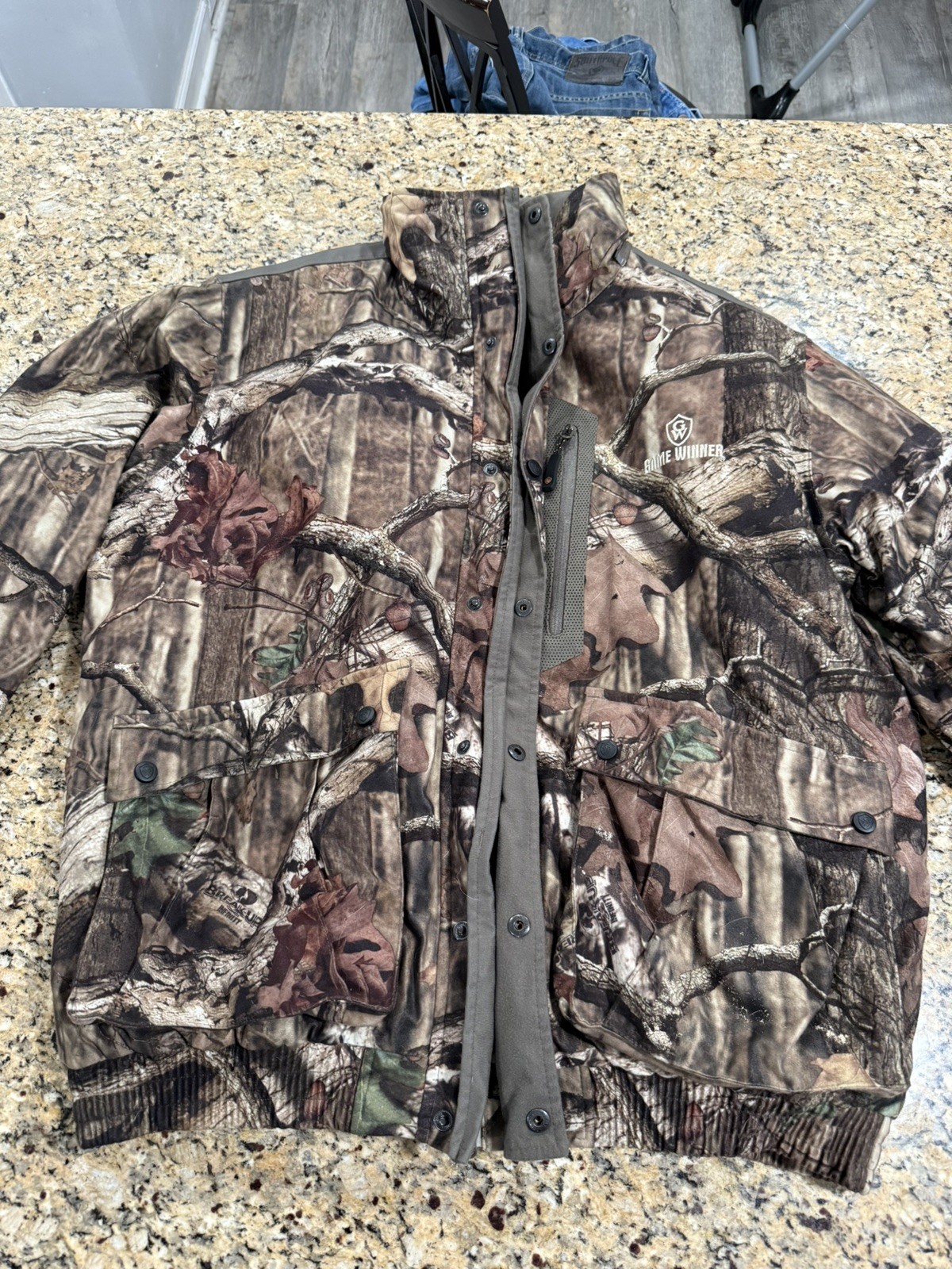 Game Winner Camo Hunting Down Coat xl  missing the Lining Hood