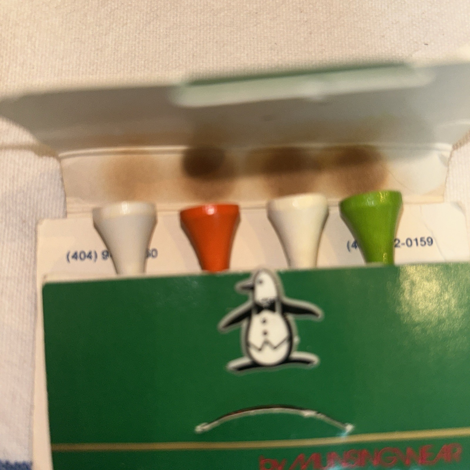 VINTAGE Penguin Munsingwear Advertising Grand Slam Golf Tees Folder Ball Market
