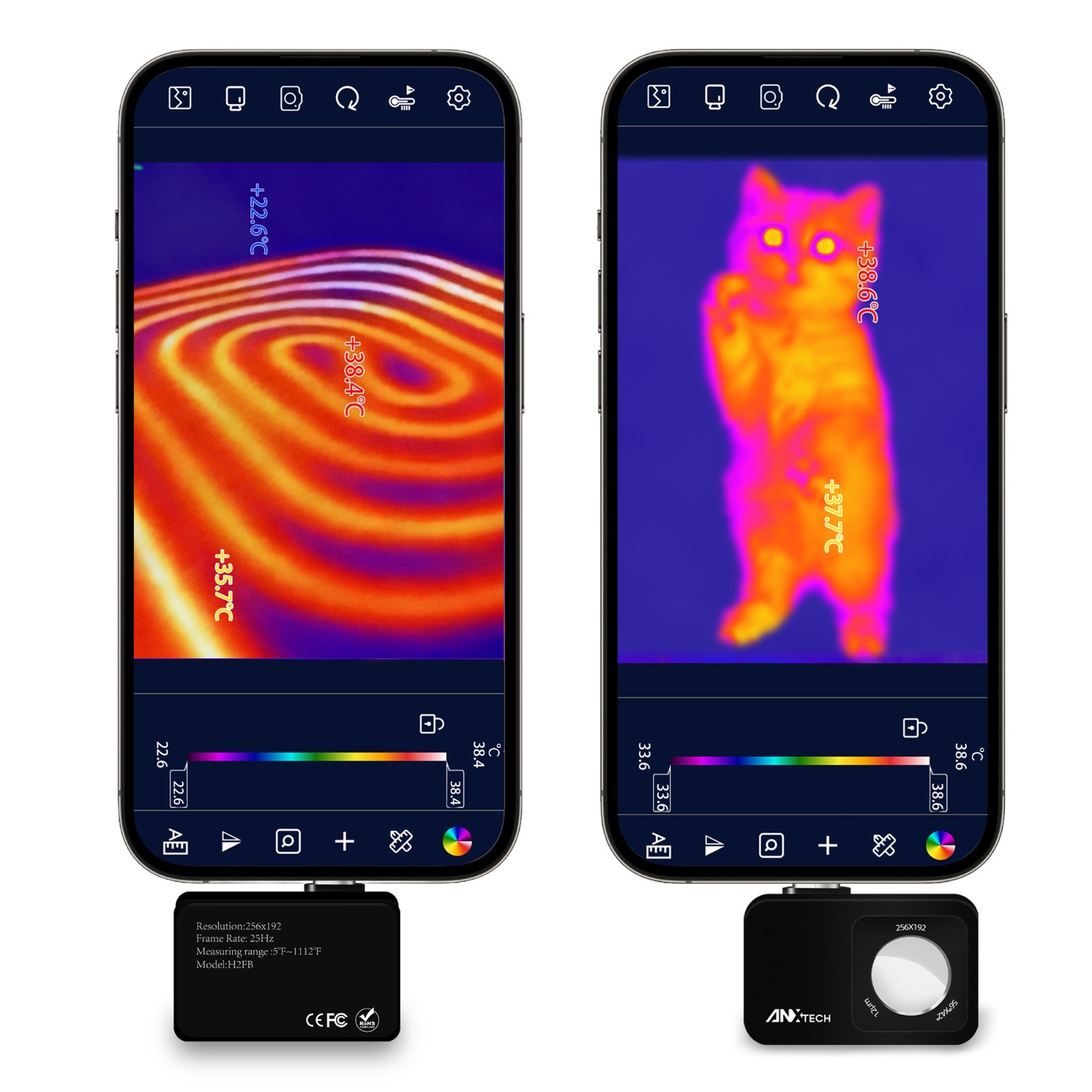 ANXTECH Thermal Camera 512x384 Super IR Resolution Mini Camera for Android