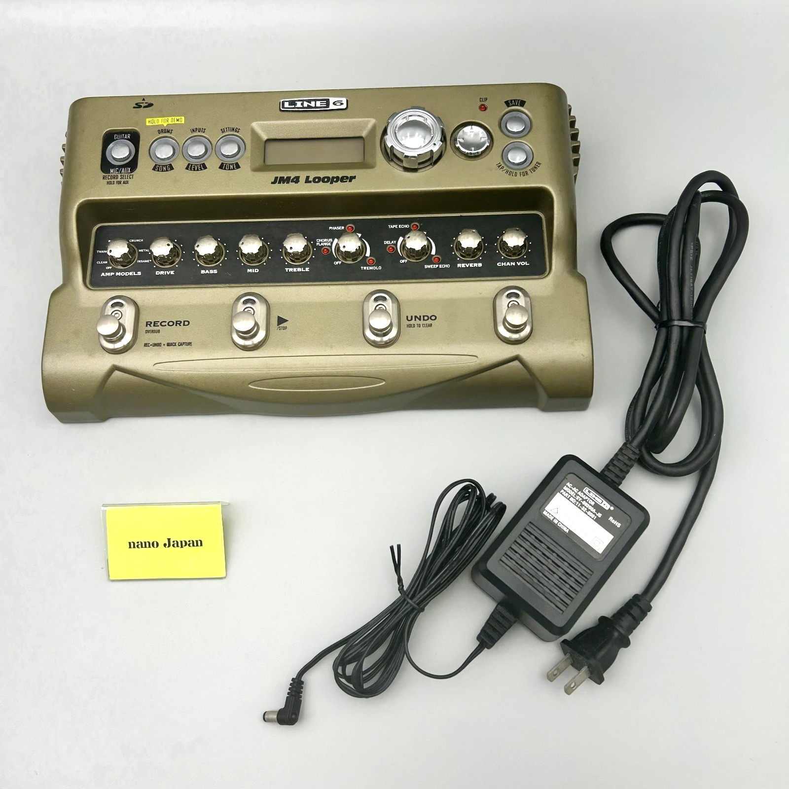 Line 6 JM4 Looper Guitar Effects Pedal Looping Station Phrase Sampler Used Japan