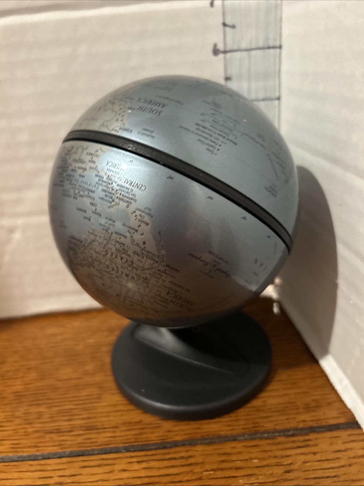 Vintage 2001 REPLOGLE Mini Globe 6” Tall w/ Stand Desk Globe EUC