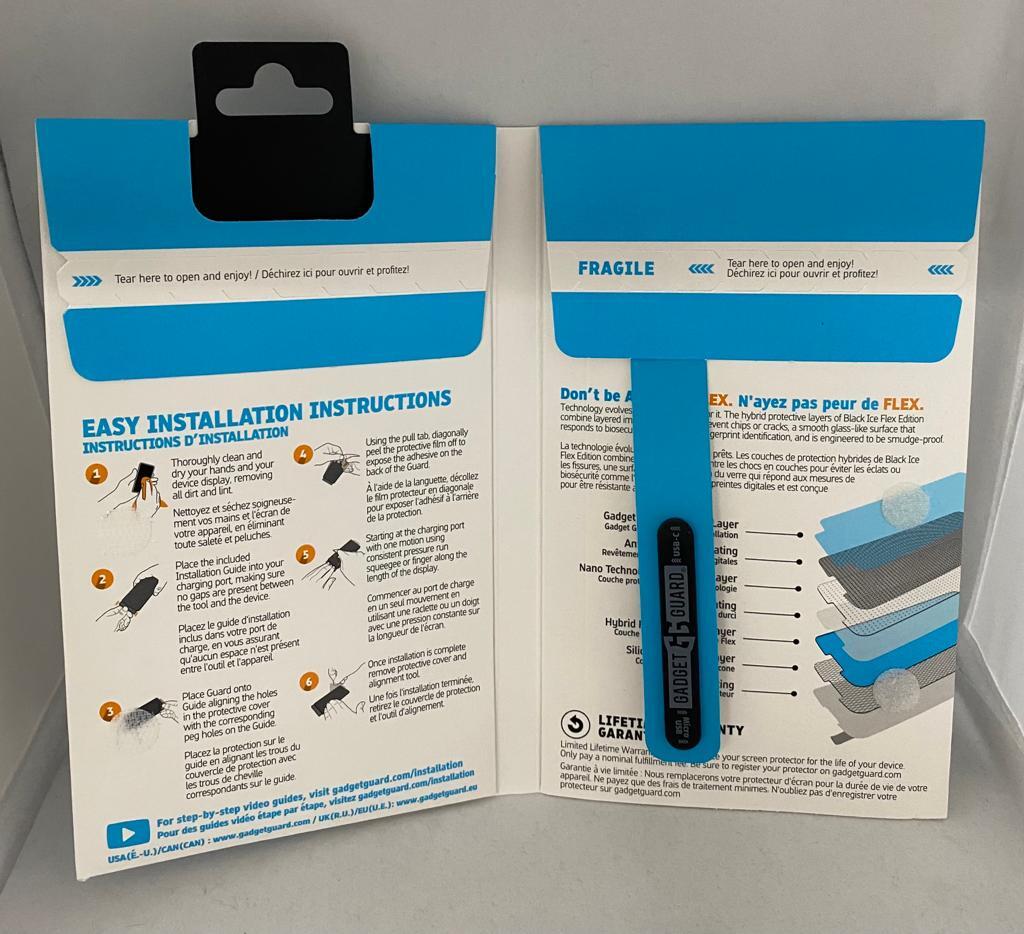 3 Pack Gadget Guard Flex Screen Protector Samsung S21 Ultra Clear, Easy Install