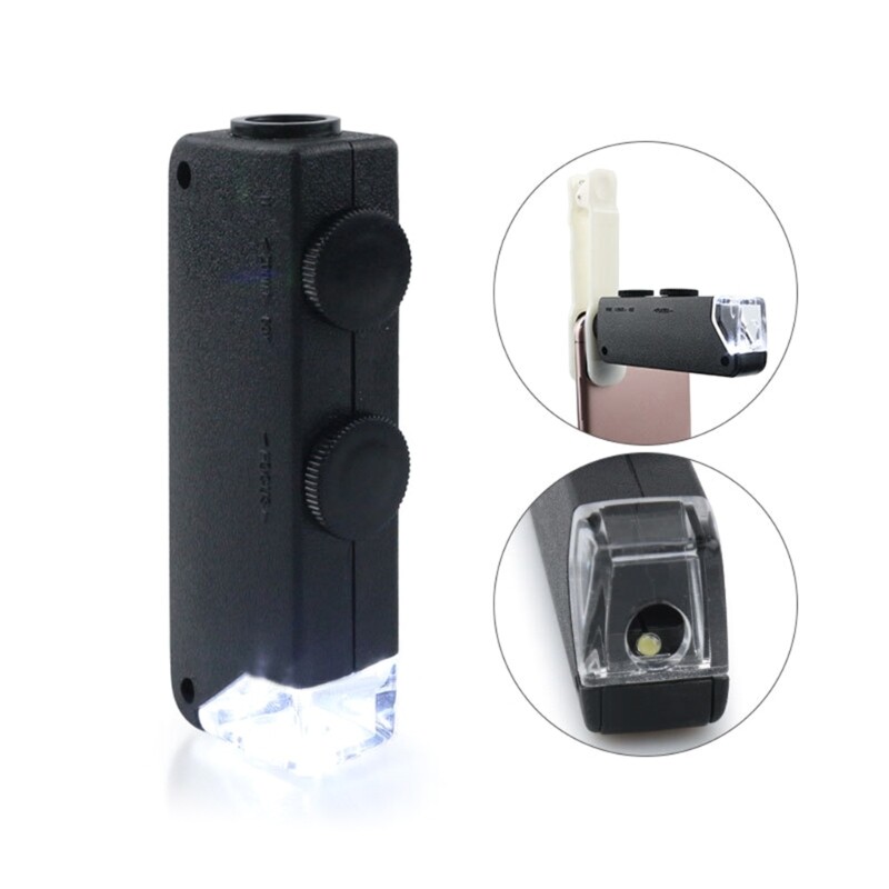 Kid Science Experiment Pocket Microscope Toy 60-100x Educational Microscope