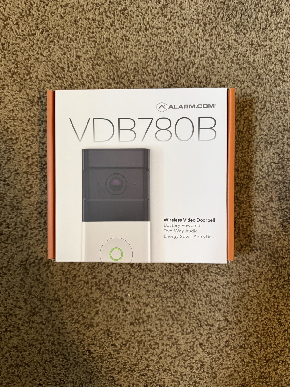Alarm.com VDB780B Wireless Video Doorbell Wi-Fi 1080p ADC-VDB780B NEW SEALED