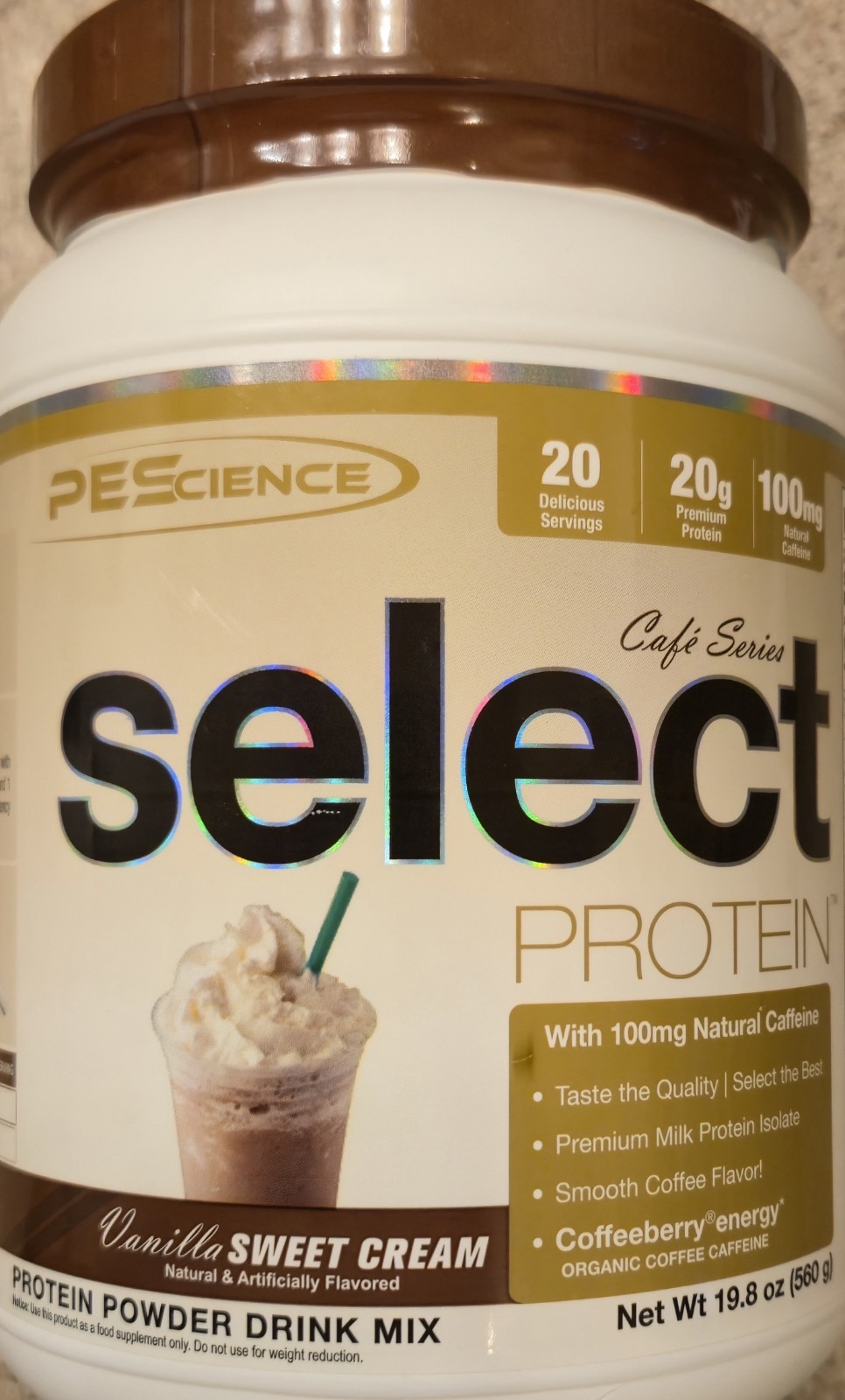 PESCIENCE SELECT PROTEIN Café Series 1.4 lb (20 Serv) Van Sweet Cr BEST BY 11/26