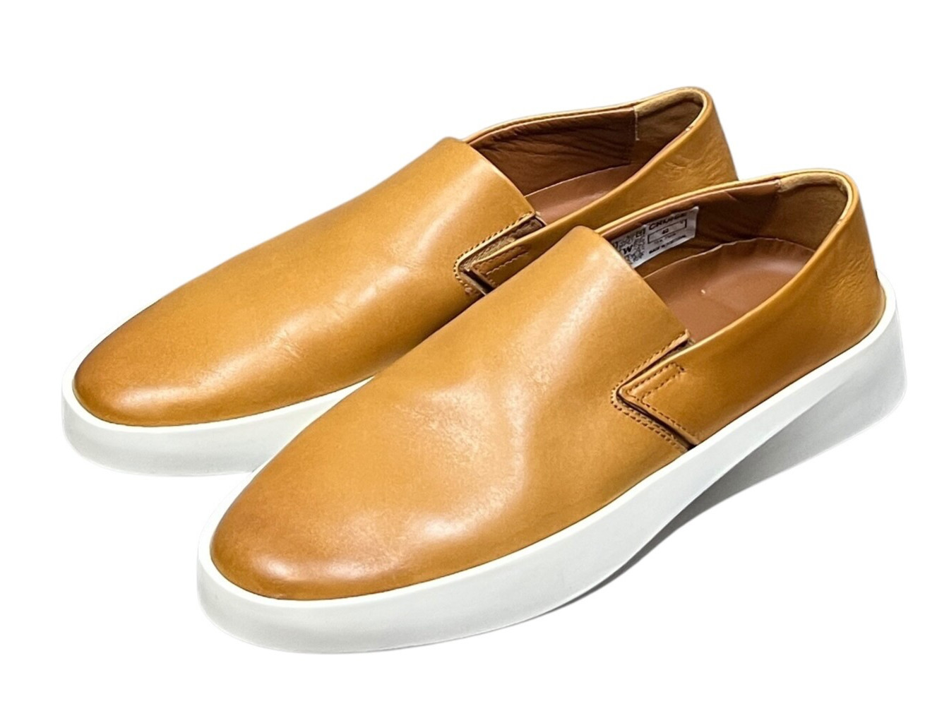 Wolf And Shepherd Cruise Slip-On Sneaker Women's US 9 EU 40 Honey Brown Leather