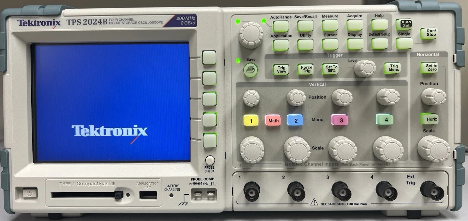 Tektronix TPS2024B Four Channel Digital Storage Oscilloscope 200MHz/2GS/s