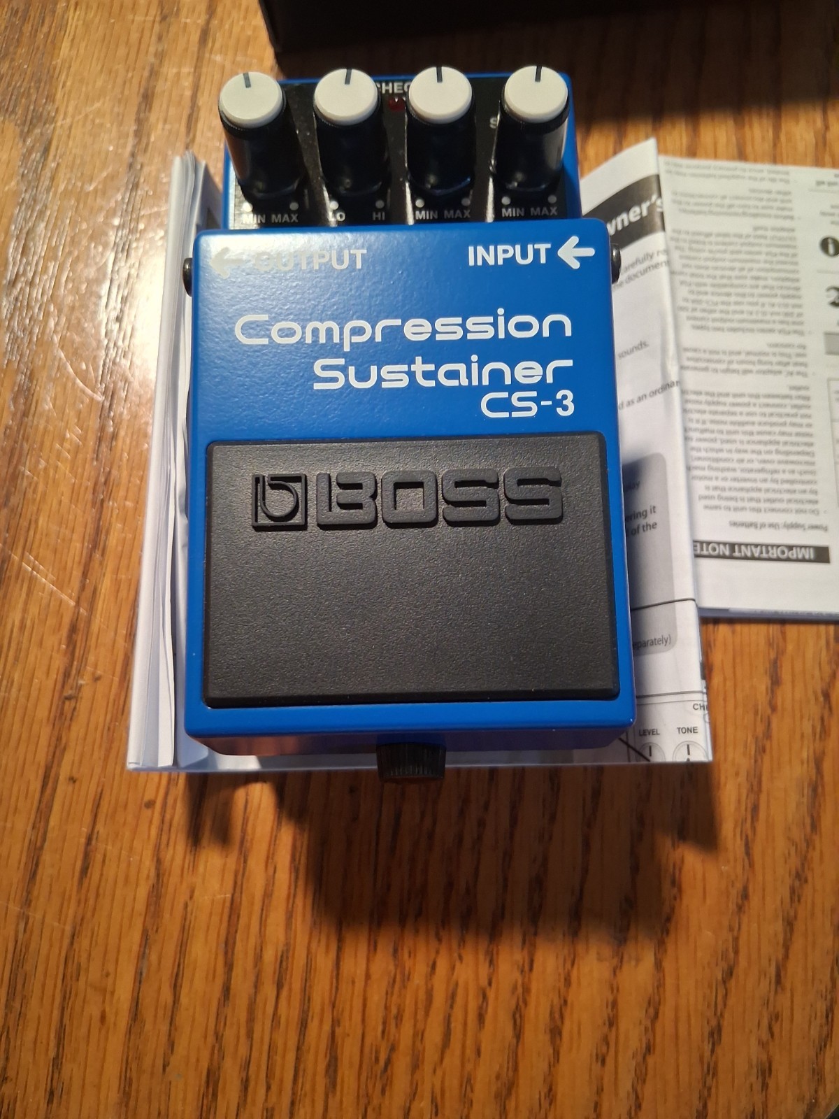 new open box boss cs-3 compression sustainer