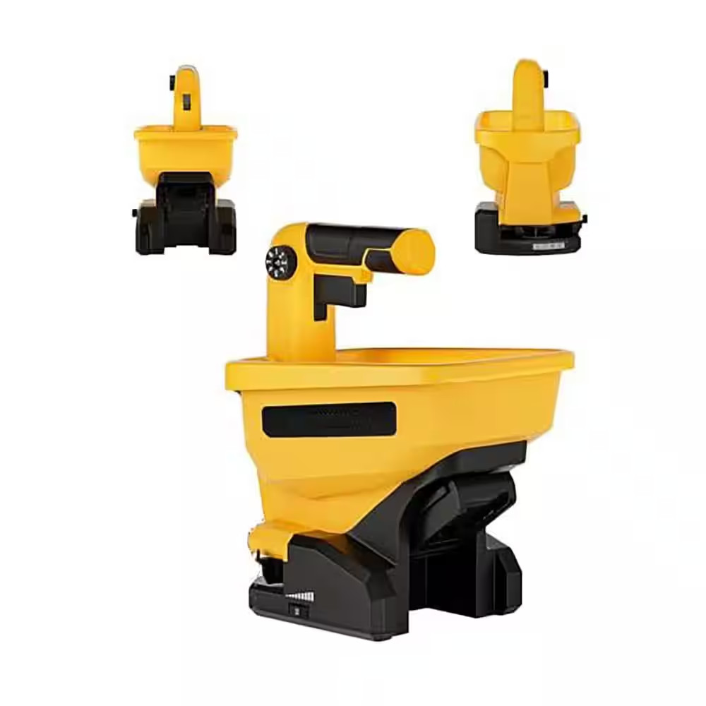 2.93 Lb. Plastic Handheld Power Spreader for Grass Seed Rock Salt Lawn Garden Ye