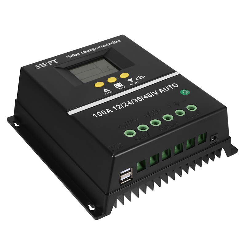 12/24V 60/80/100A MPPT Solar Charge Controller Panel Battery Regulator Dual USB