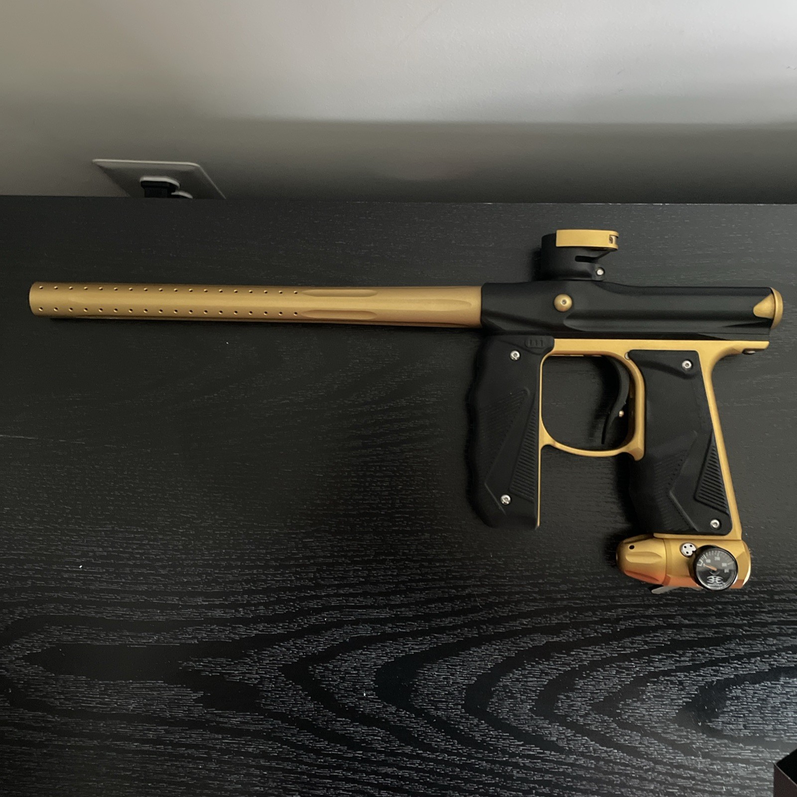 Empire Mini GS Paintball Gun Marker Black/Gold NEW and UNUSED