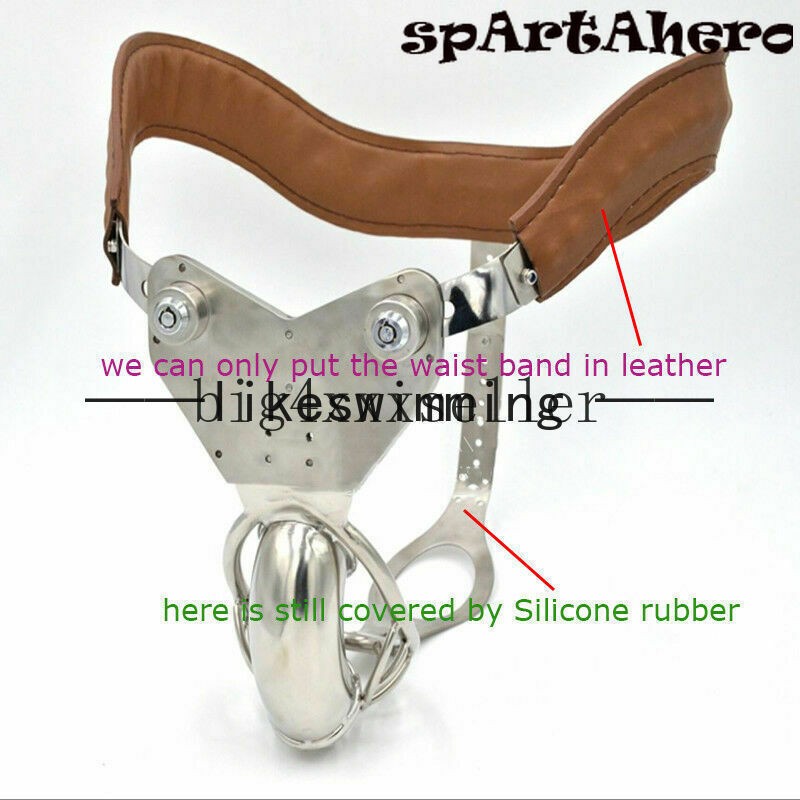 New Personal Custom Male Chastity Belt Stainless Steel luxurious genuine liner