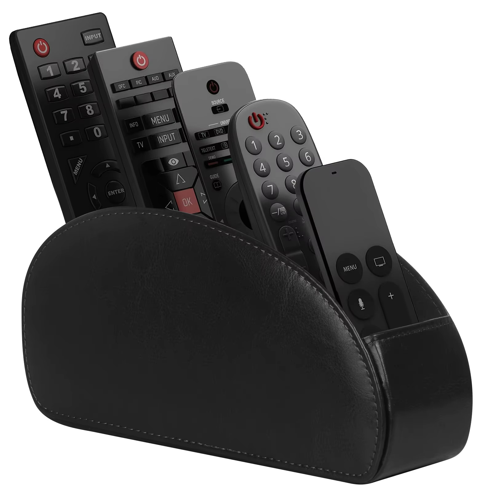 Remote Control Holder with 5 Compartments Remote Control Box for Desktop Storage