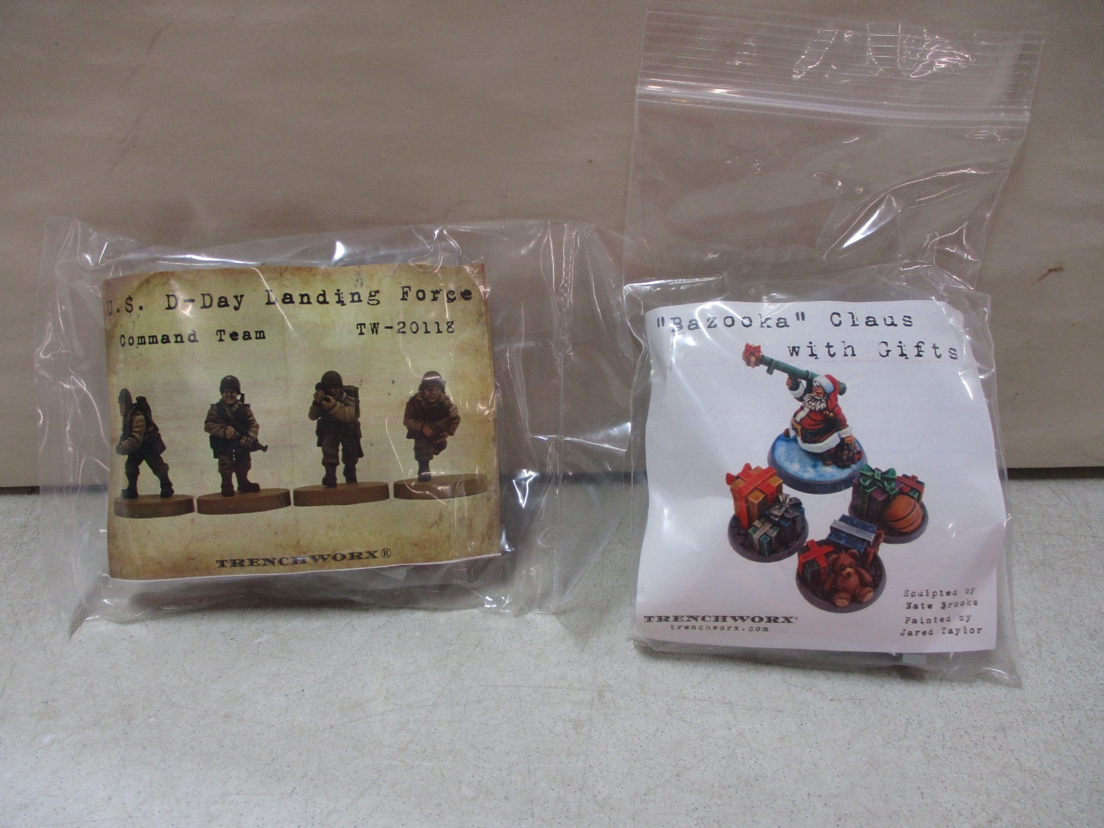 US D-Day Landing Force Command Team Resin Soldiers