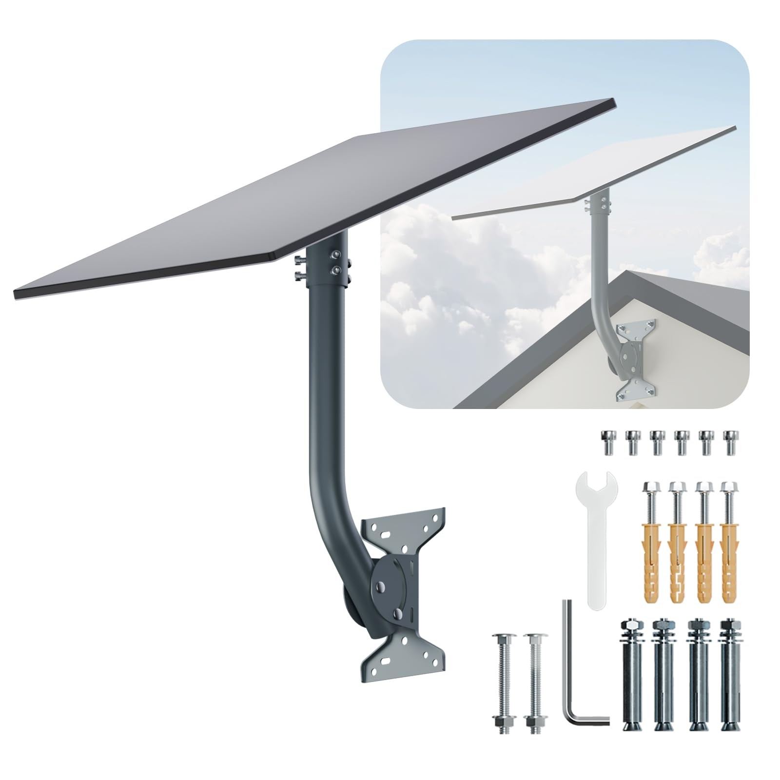 for Starlink Gen 3 Roof Mount, Metal Alloy Starlink Standard V3 Mounting Kit ...