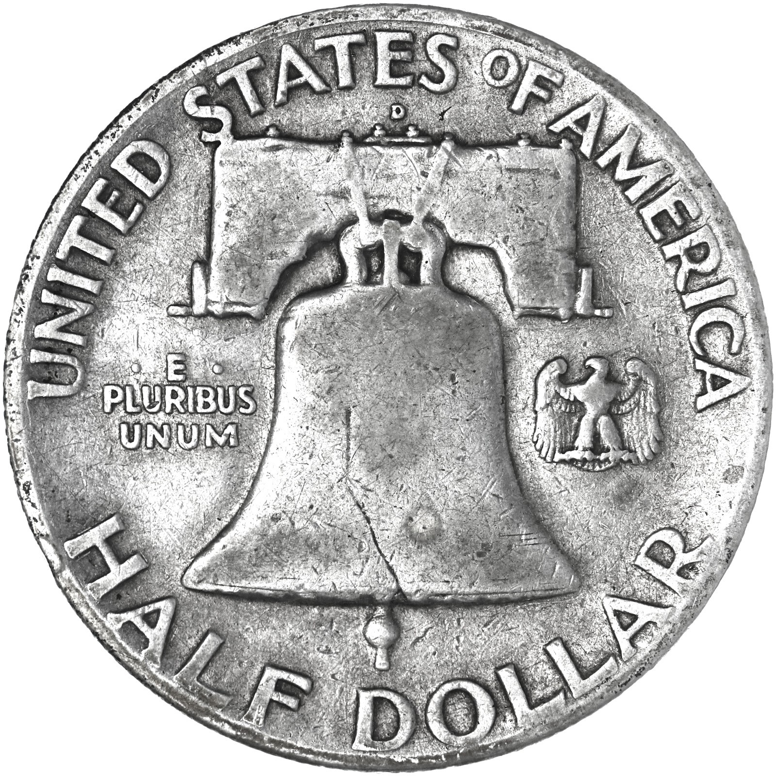 1949 D Franklin Half Dollar Fine 90% Silver