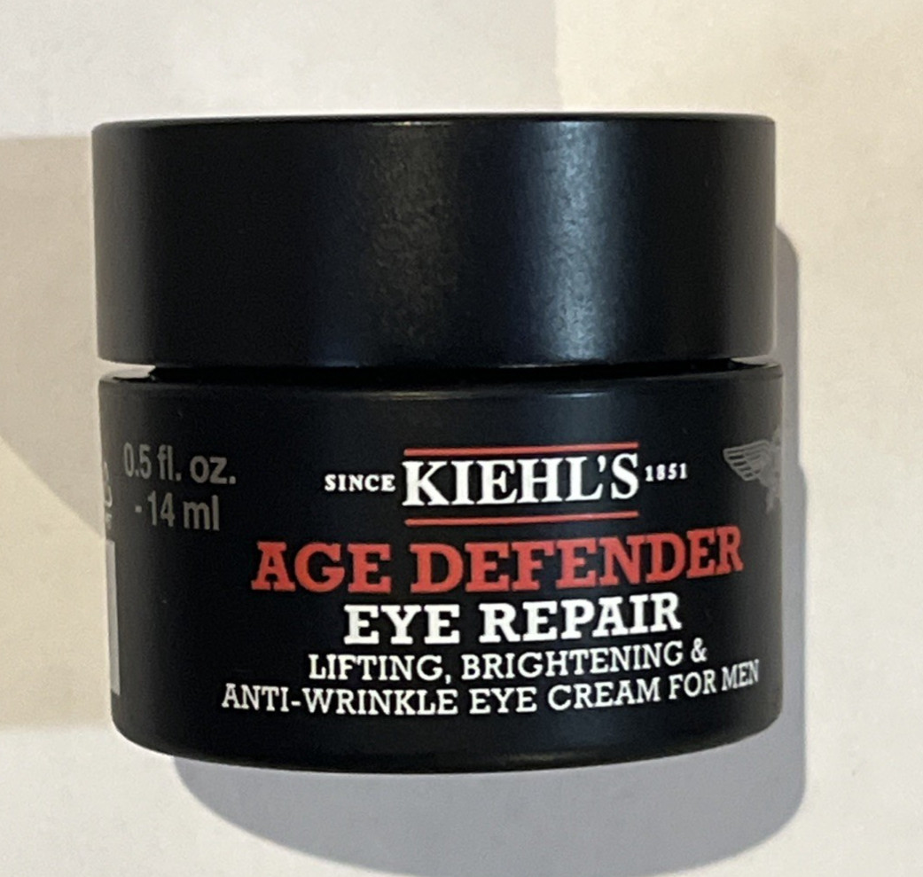 Kiehl's Age Defender Eye Repair Cream Anti Wrinkle For Men 0.5 oz 14 ml New