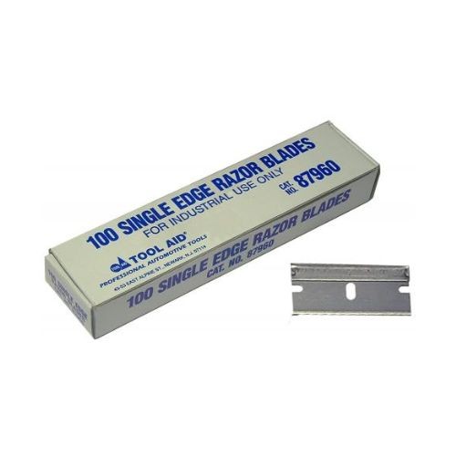 Tool Aid 87960 Single Edge Razor Blades, Box of 100