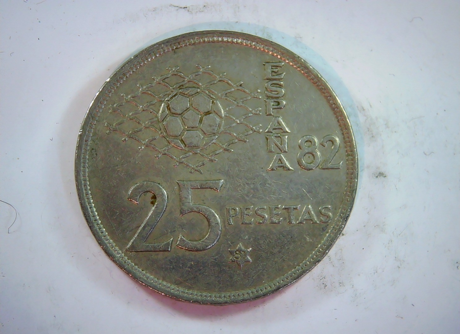 Spain 1980 25 Pesetas Juan Carlos I (Football World Cup Spain 82) Coin