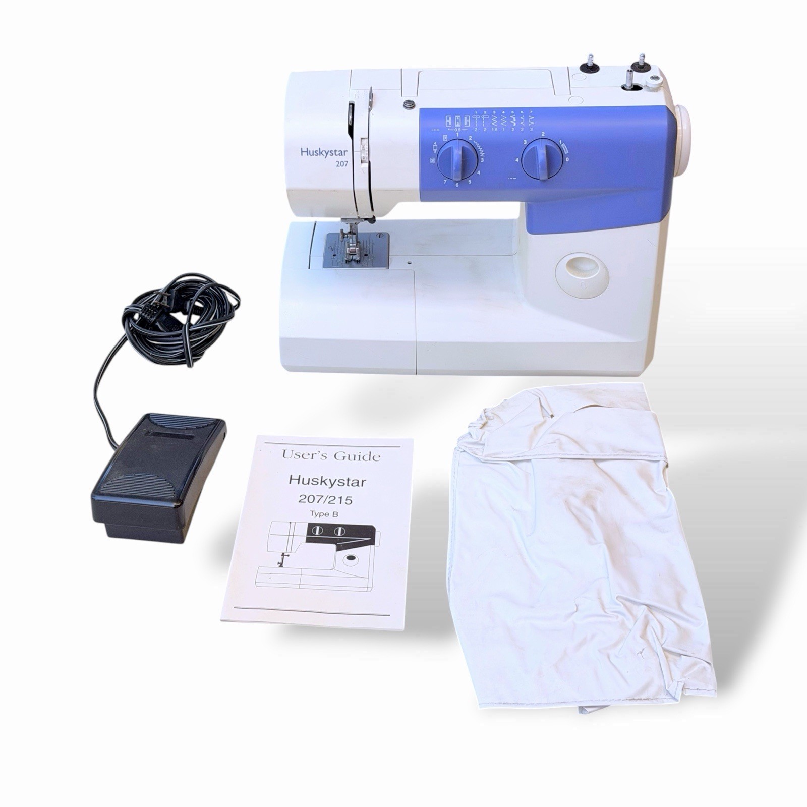 Husqvarna Huskystar 207 Sewing Machine Foot Petal Power Cord Working Functioning
