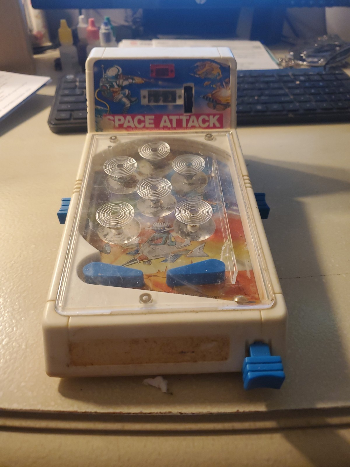 Vintage 1988 Space Attack Pinball Game Playtime Products