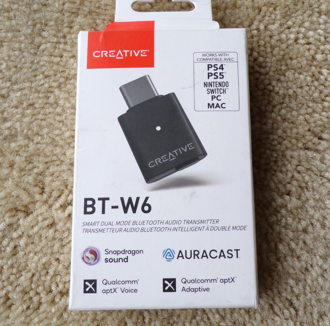 Creative BT-W6 Bluetooth Audio Transmitter for PS4/PS5/Nintendo Switch .... @h24