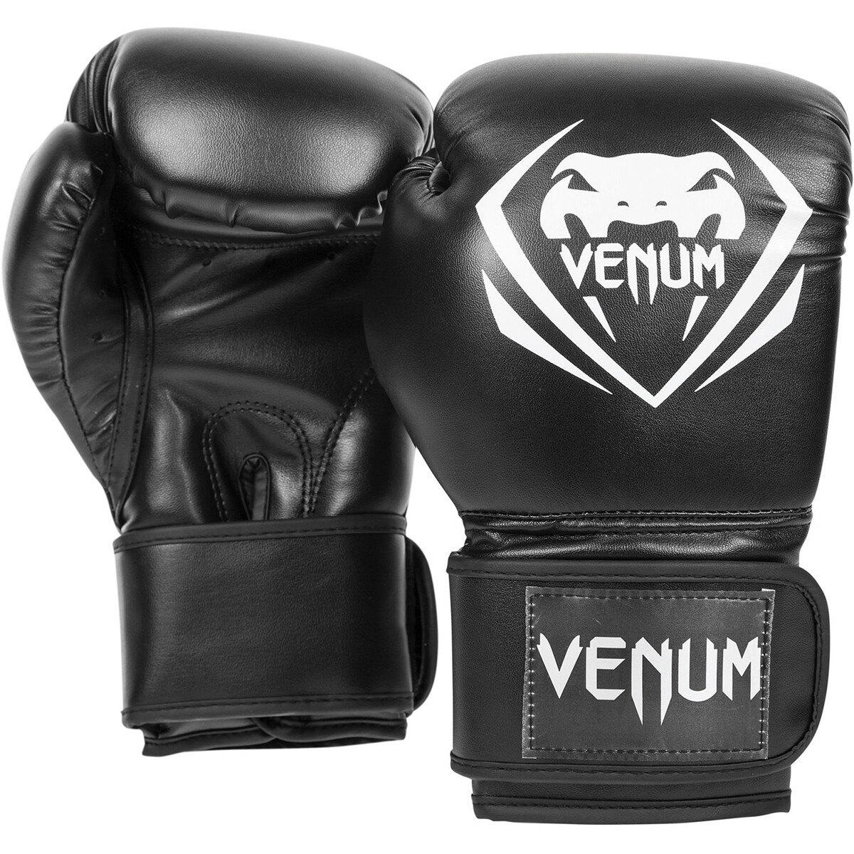 Venum Synthetic Leather Contender Boxing Gloves - Black