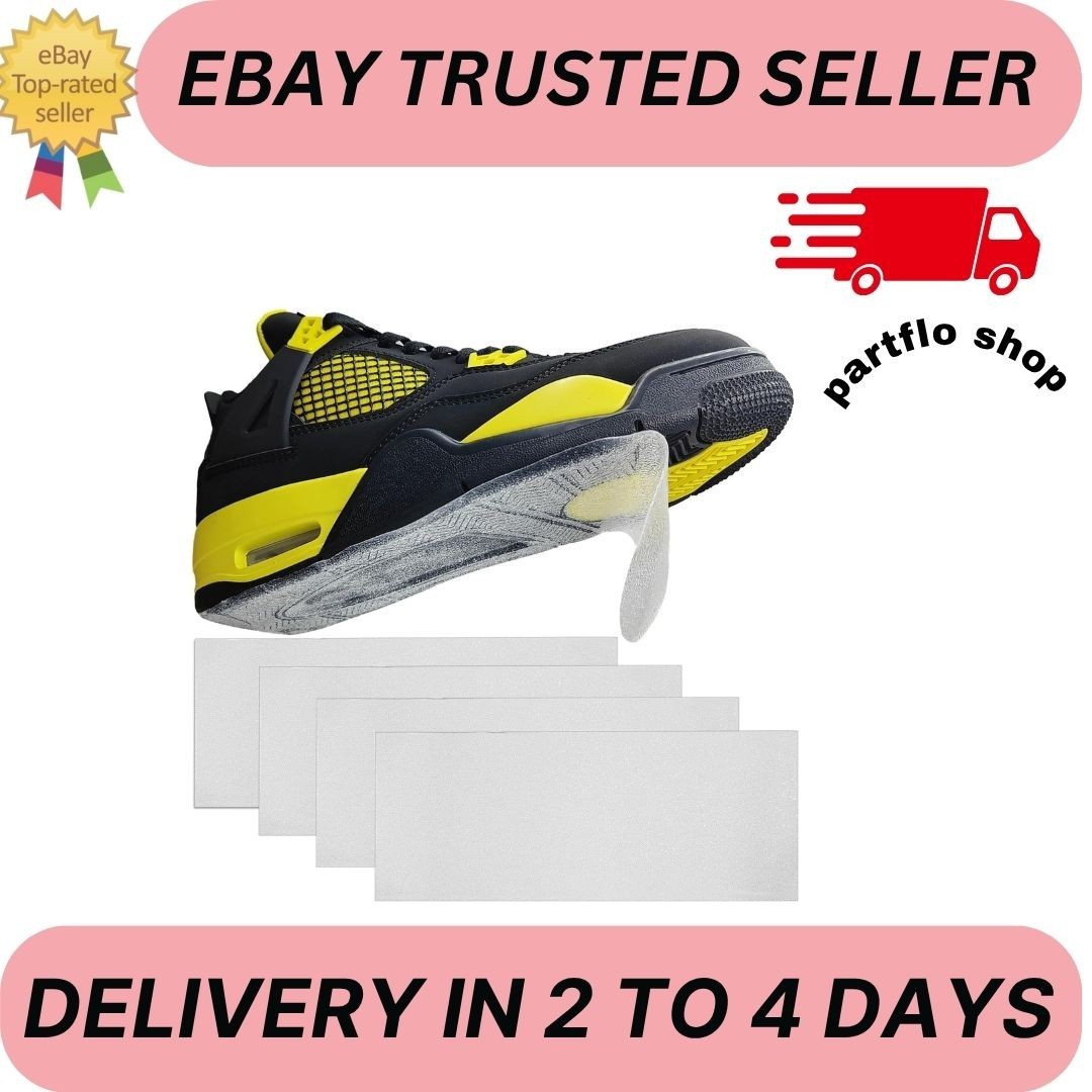 4 Pack Sole Protector for Sneakers, Clear Anti-Slip Shoe Sole Guard, Sole Pro...