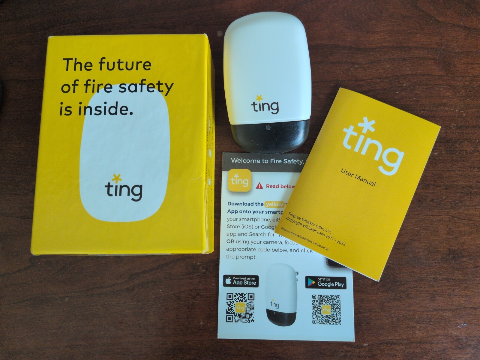 Ting Whisker Labs Fire Prevention Sensor - New Open Box - WL-T-3000-R07