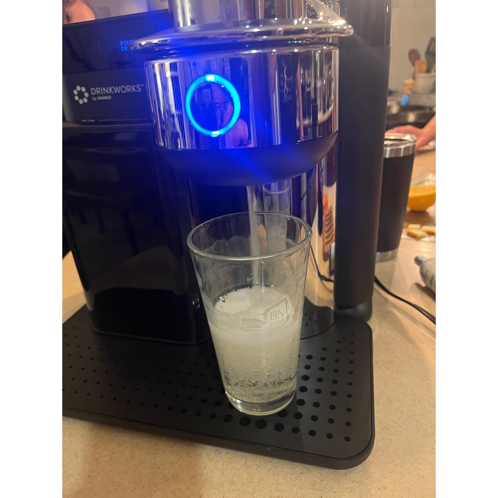 Drinkworks Home Bar by Keurig Cocktail Maker Machine Black Chrome Pod System