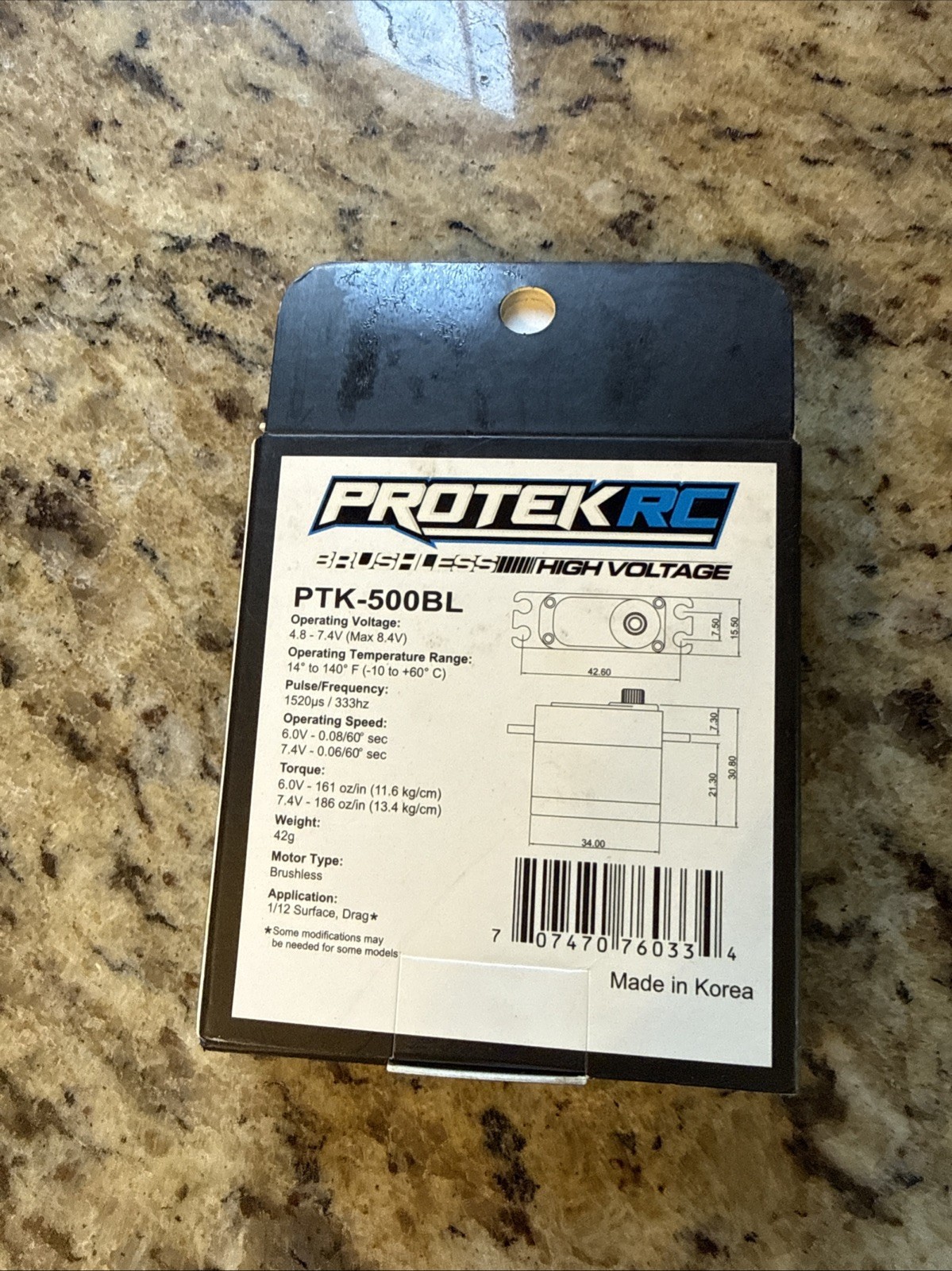 ProTek RC Brushless Mini Servo PTK500BL