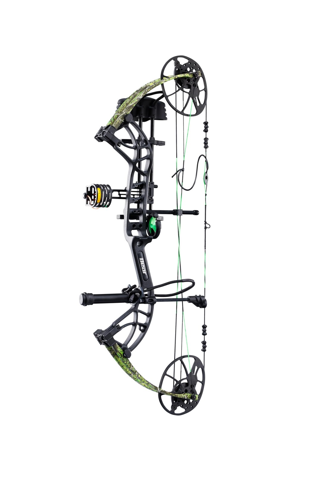 Bear Cruzer G4 Ready to Hunt Compound Archery Bow, 70lb. Draw, Black/Toxic