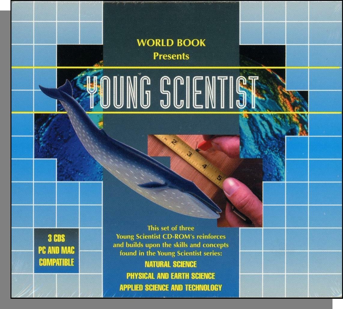 World Book Presents Young Scientist (1999) - New 3-CD-ROM Set for PC or Mac!