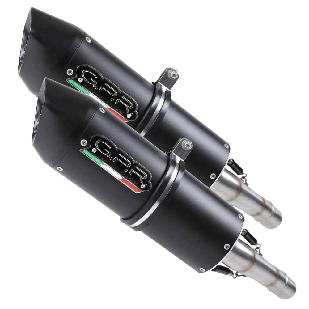 Kawasaki Zzr 1400 2012 - 16 e3 GPR Furore Nero Pair Homologated slip-on exhaust