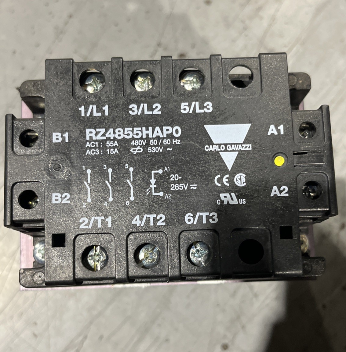 🔥CARLO GAVAZZI RZ4855HAPO Relay, Used Free Shipping🇺🇸