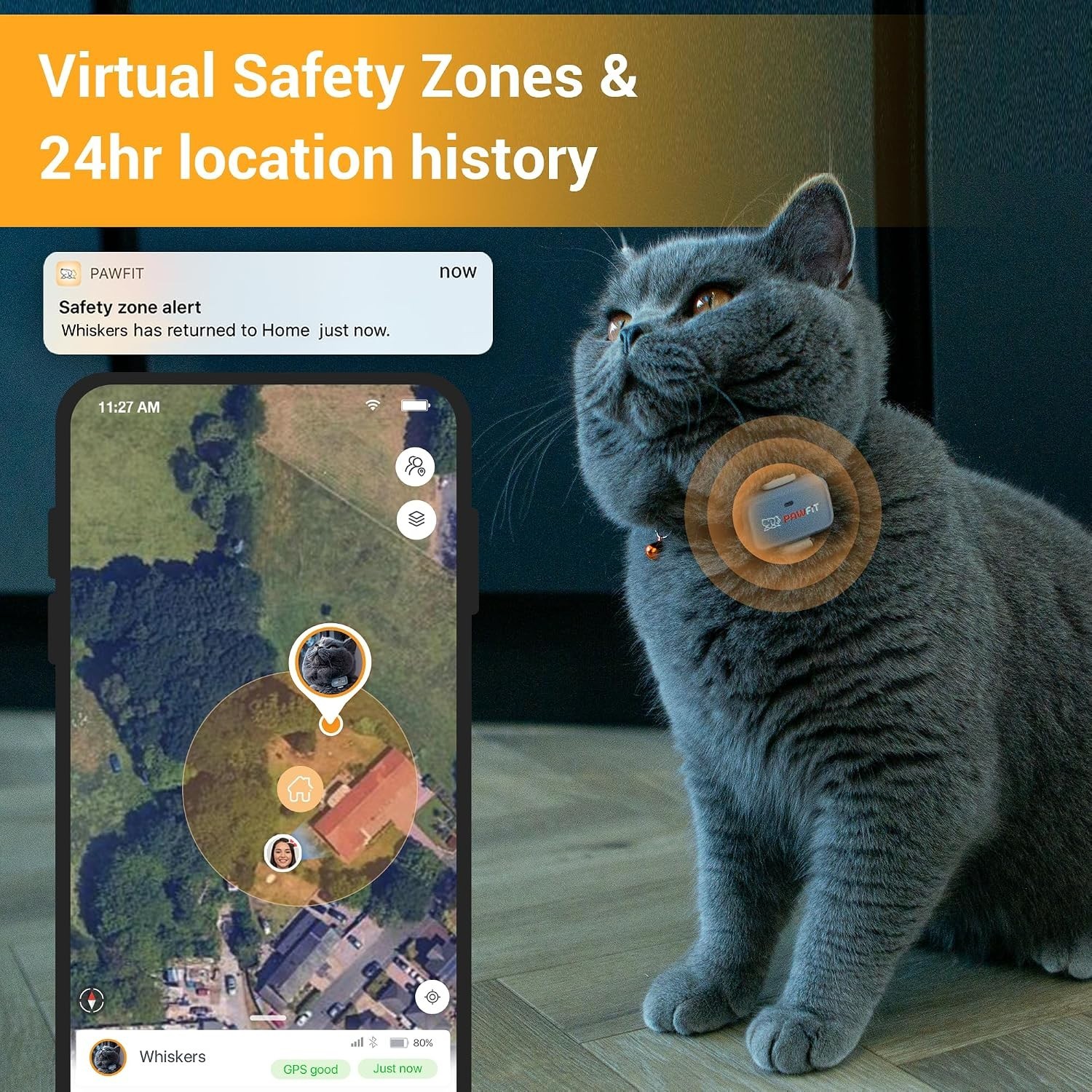 Lite for Cats 4g GPS Tracker | Ultra-Small 18g Design | Real-Time Tracking |...
