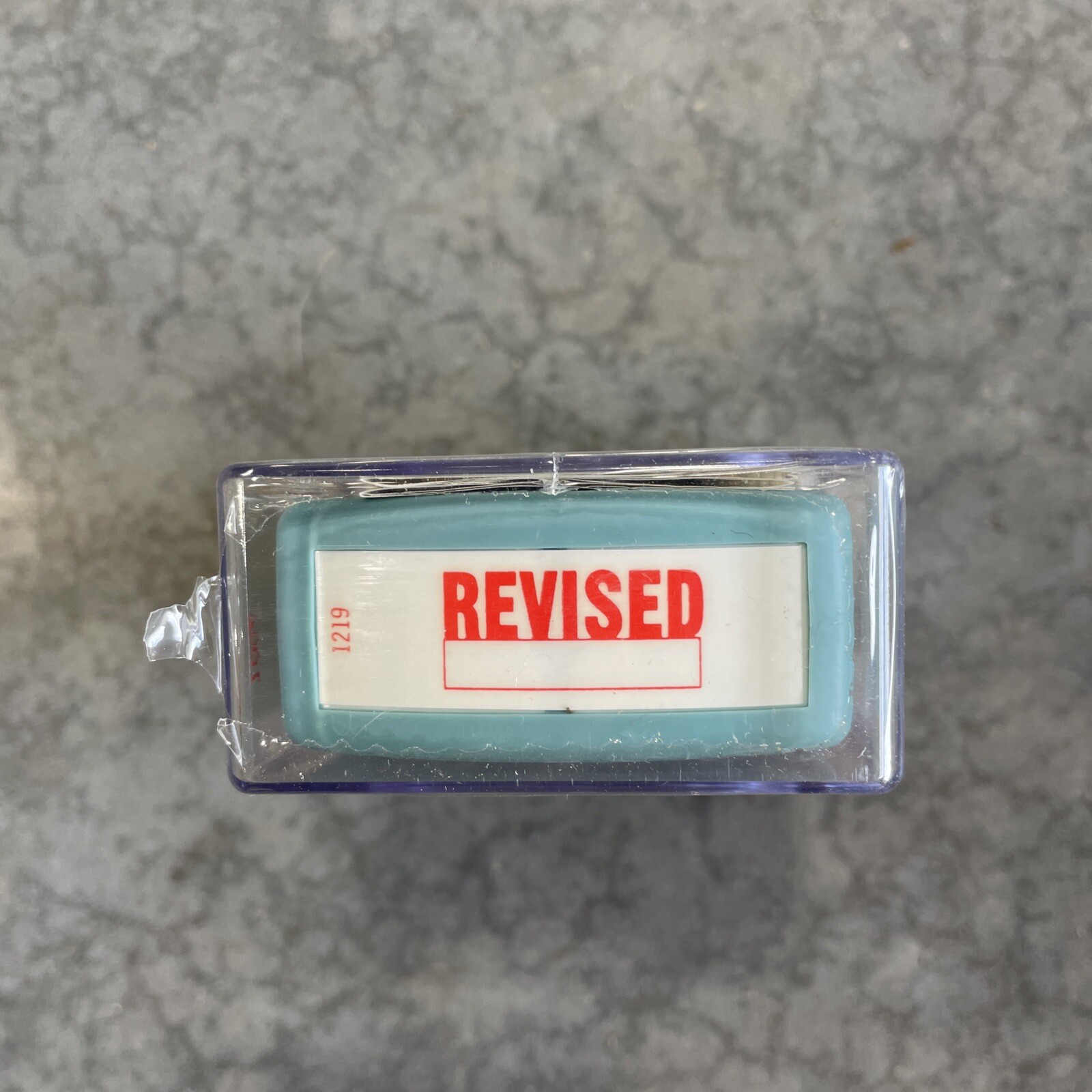 Shachihata XStamper Red Pre-Inked REVISED Stamper #1219 NOS