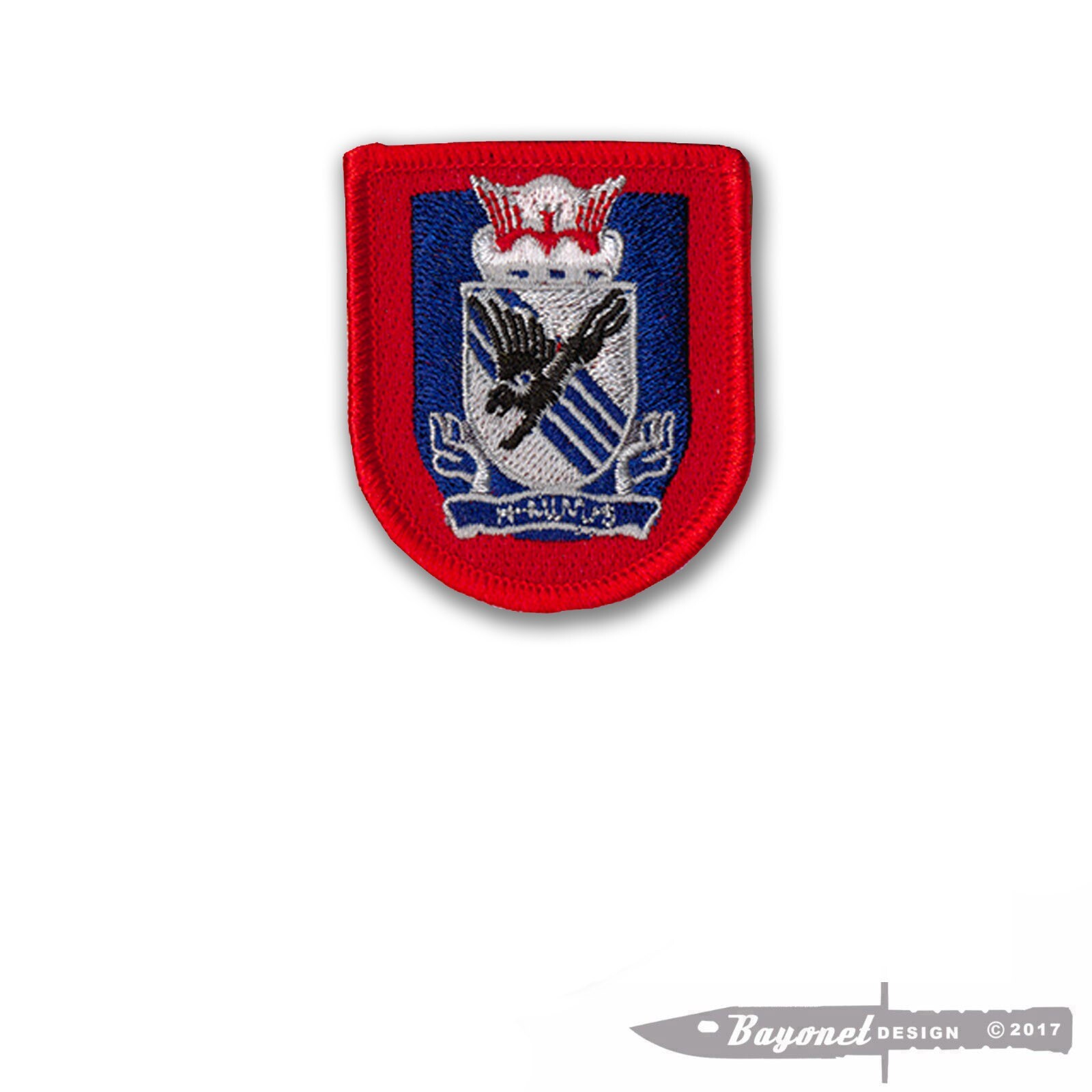 505th Parachute Infantry "Panthers" Flash and DUI Patch - Standard Size with Wax