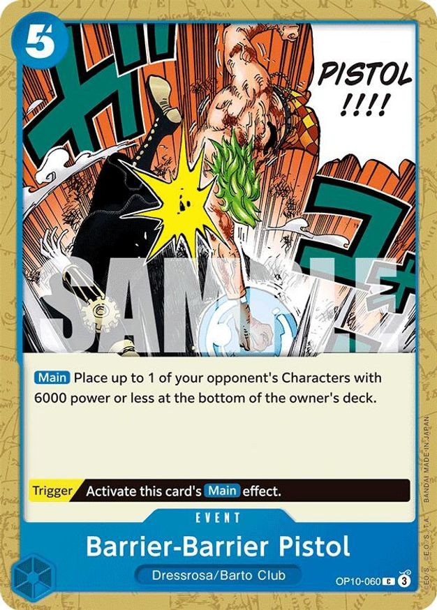 One Piece Barrier-Barrier Pistol (OP10-060/168) OP10 Royal Blood NM