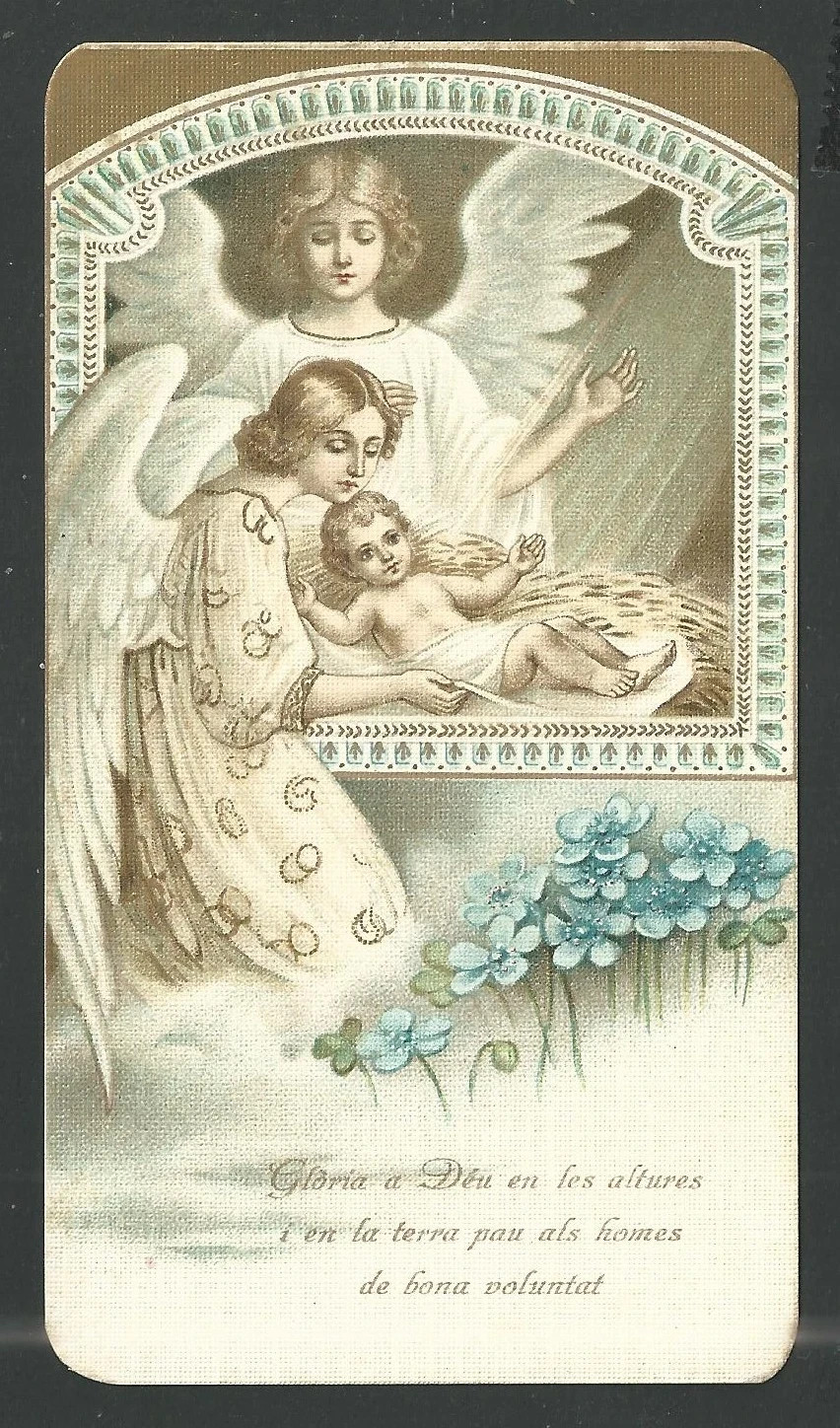 Holy card antique del Niño Jesus santino image pieuses estampa