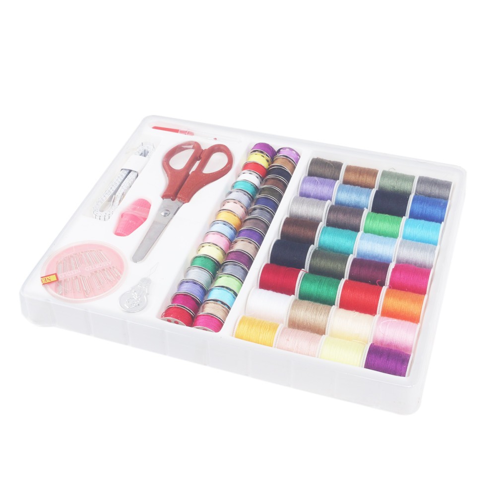 100 -in-1 Beginner Sewing Tools Kit Storage Box Machine Accessory Basic