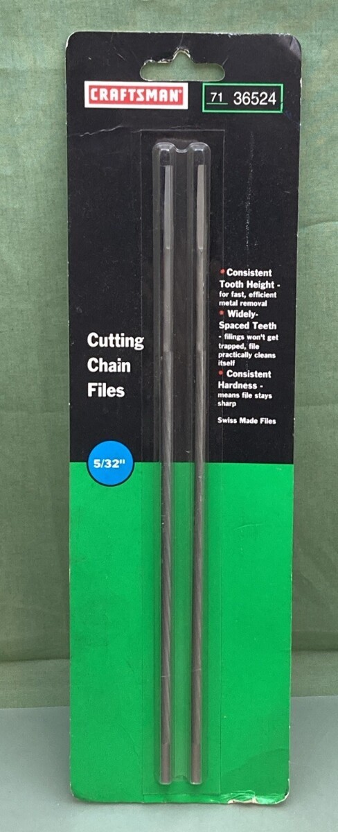 NEW GENUINE CRAFTSMAN 32568 CUTTING CHAIN FILES 5/32" 71 36524