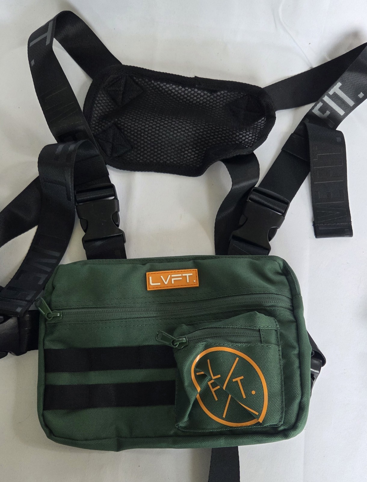 LVFT Live Fit Tactical Chest Rig Green Biking, Running, Fitness Bag