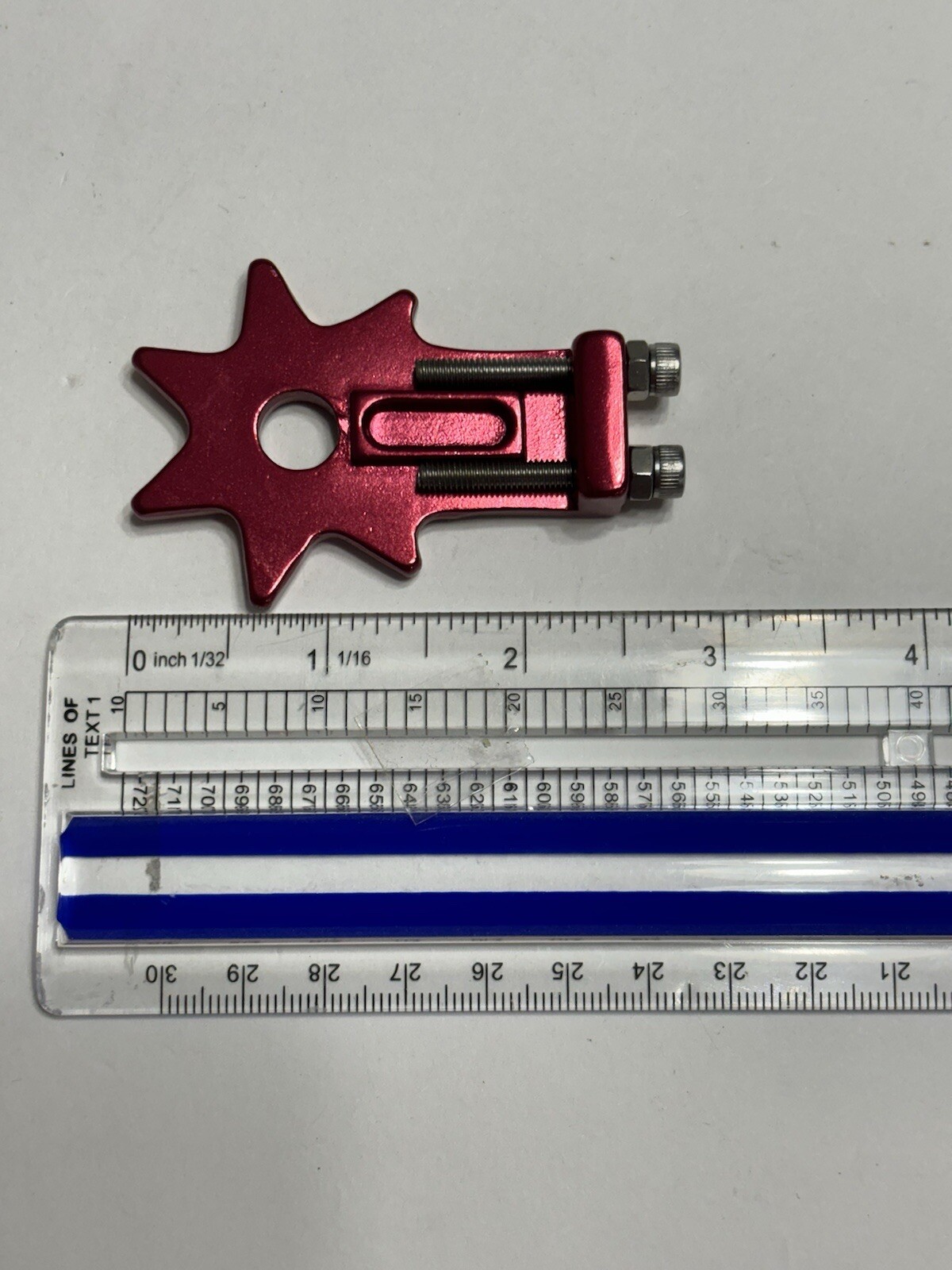 PRO BMX CHAIN TENSIONER ADJUSTER NOS RED OLD SCHOOL
