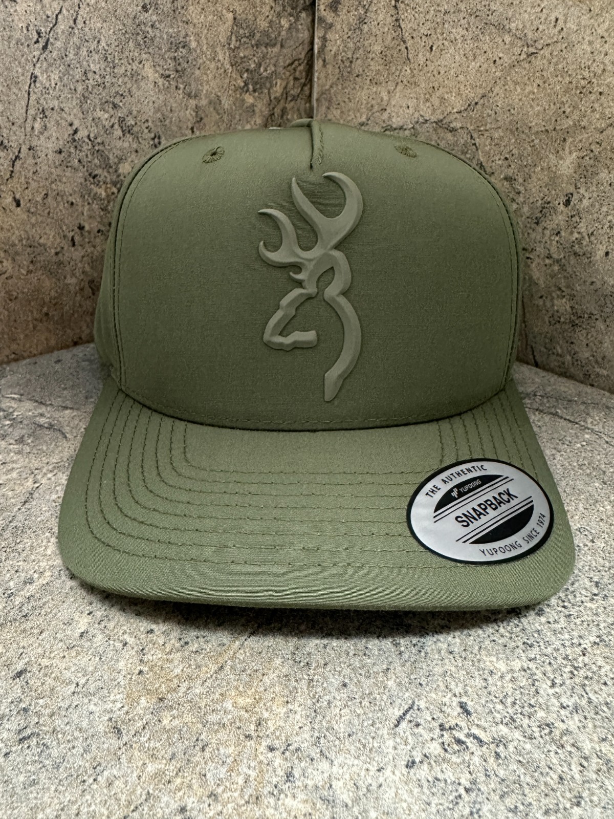 Browning Ghost Baseball Cap 308029841 Snapback Mid Profile Mesh Back Green
