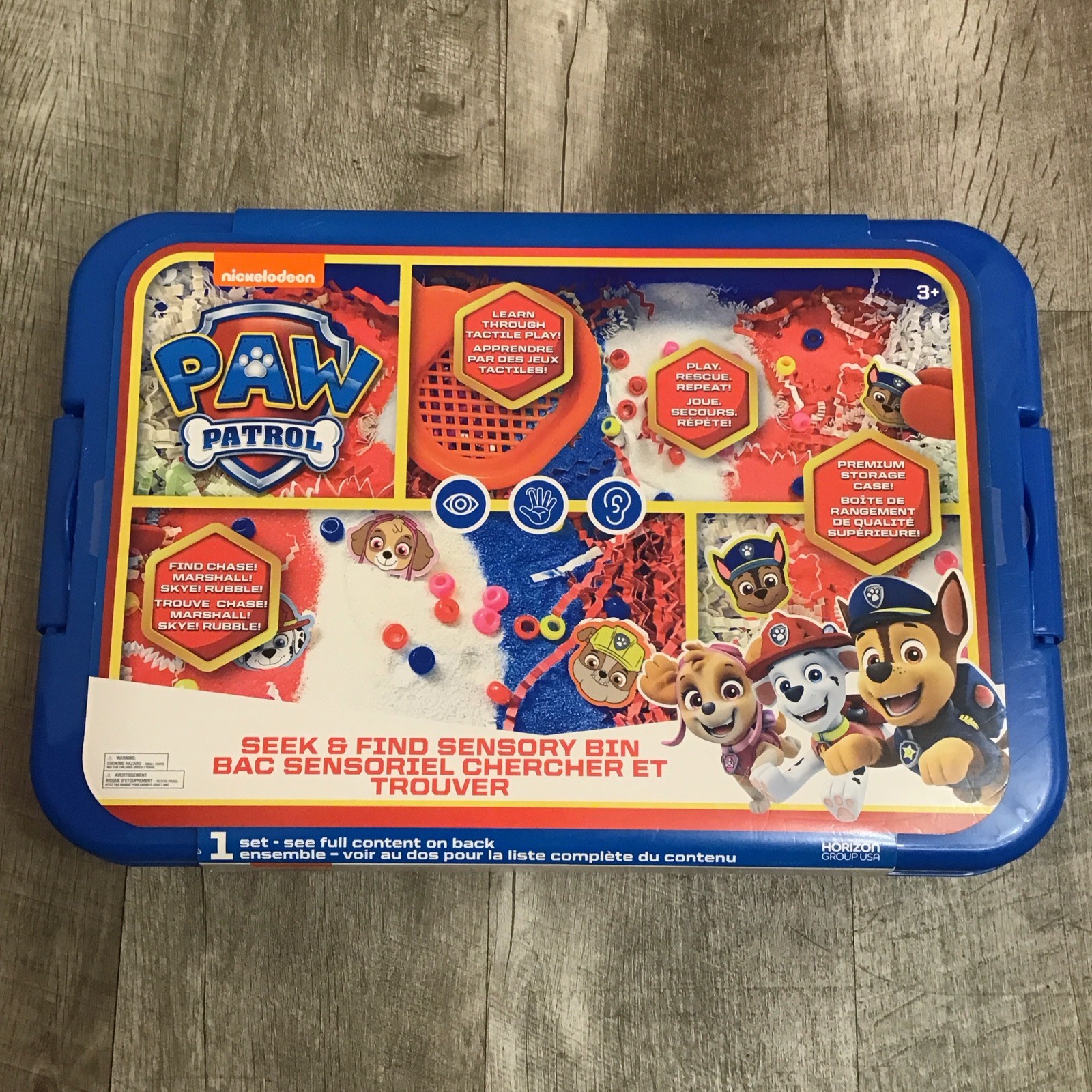 Spin Master Nickelodeon Paw Patrol Seek & Find Sensory Bin Brand New Sealed