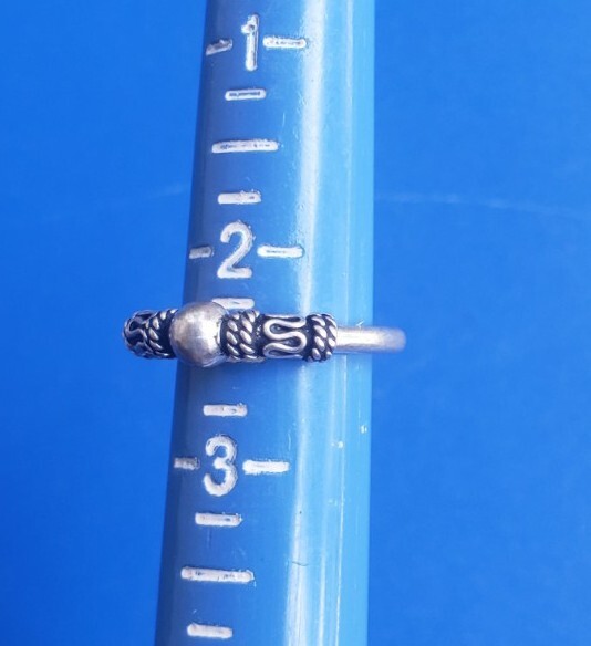 Vintage Sterling Silver 925 Toe Ring. Size 2.5 Adjustable