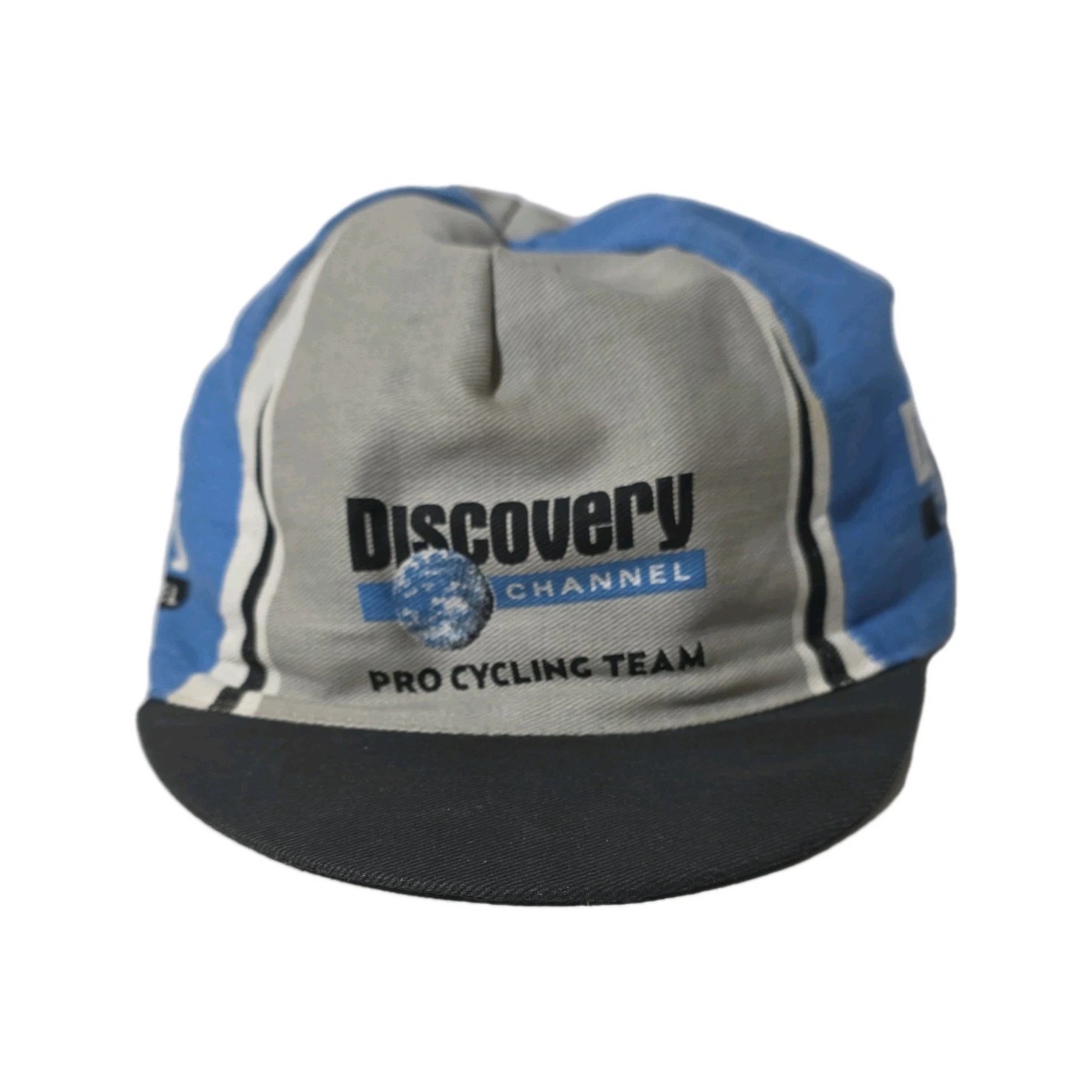 Nike Discovery Channel Pro Cycling Team Cycling Cap Blue Gray Black Lightweight